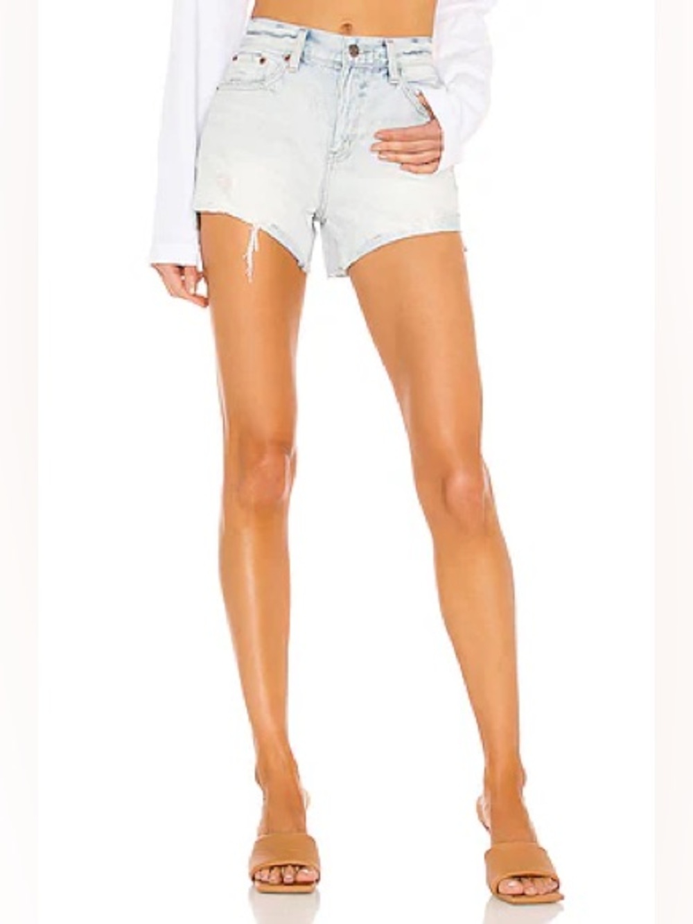 Pistola Kylee High Rise Relaxed Cuffed Short in Fairmont.